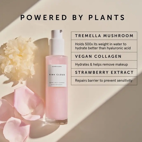 HERBIVORE BOTANICALS “PINKCLOUD”Creamy jelly cleanser6FL oz